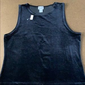 NWT Ann Taylor Loft stretch velvet tank top size L